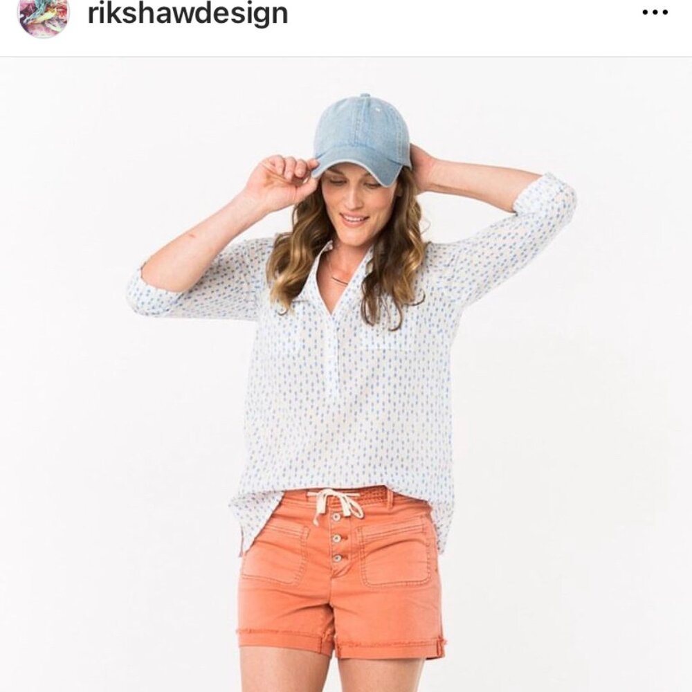 Rikshaw Designs Camp Shirt, size XS